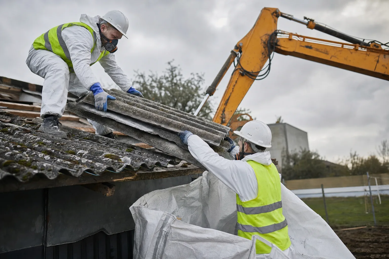 Rozbiórka obiektów z azbestem — jak to wygląda